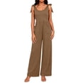 thumbnail image 6 of 2026 Wide Leg Jumpsuits for Women, Comfortable Overalls Wide Leg Cargo Pant Romper Fashion Summer Work Vacation Playsuits Khaki XL, 6 of 6