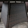 thumbnail image 6 of Bean 5-Piece Outdoor Round Wicker Dining Set, Multi-Brown, 6 of 7