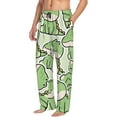 thumbnail image 2 of Sigee Cute Crocodile Print Men's Pajama Pants - Soft Lounge Sleep Bottoms with Elastic Waistband and Pockets-Large, 2 of 9