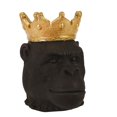 thumbnail image 1 of Sagebrook Home Résine 12" Gorille avec Couronne, Noir, 1 of 1
