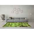 thumbnail image 3 of Ahgly Company Indoor Square Abstract Green Modern Area Rugs, 7' Square, 3 of 4
