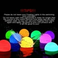 thumbnail image 3 of 4-Pack Swimming Pool Floating Pool Moon Lights: 16 Color IP68 Diameter 3.14inch Waterproof LED Ball Light(Moon Light), 3 of 13