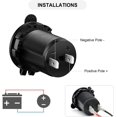 thumbnail image 4 of Paquete de 2 enchufes para encendedor de cigarrillos para coche, motocicleta marina, ATV, RV, enchufe para encendedor, toma de corriente, receptáculo, enchufe impermeable de 12 V por Katea, 4 of 5