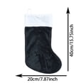 thumbnail image 2 of 12 Pack Christmas Stockings, 15.75 Inch Velvet Christmas Stocking with White , Xmas Hanging Stocking Decor for Fireplace Home Holiday Party, 2 of 5