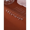 thumbnail image 4 of Pendientes con letras en forma de línea para mujer, de plata de ley, modernos, con piercings en la oreja, sencillos, estilo frío, 4 of 6
