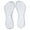 Clear, variant on Rygai 1 Pair Silicone Insoles Transparent Soft Sole Non-slip Shock Absorption Wear-resistant Arch Support Universal Flip-Flop Slipper Sandal Shoes Pads Foot Care,Clear