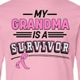 thumbnail image 4 of Inktastic My Grandma is a Survivor Breast Cancer Awareness Long Sleeve Youth T-Shirt, 4 of 5