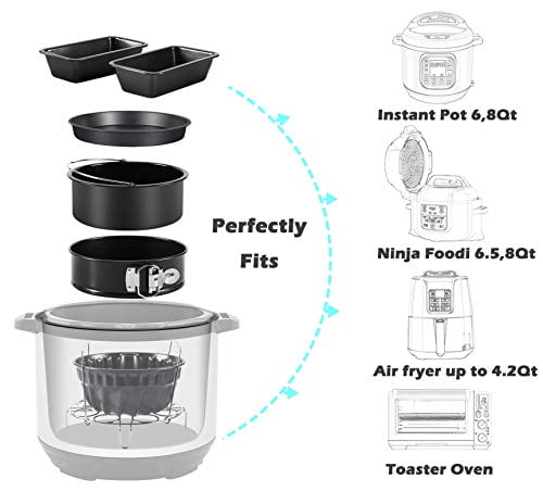 Esjay Accessories Set for Instant pot 5,6,8Qt Pressure Cooker,5-Pcs with Stea... 