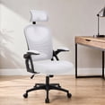 thumbnail image 2 of GASEE Ergonomic Office Chair, 400 LBS Computer Chairs with Adjustable Lumbar Support, Breathable Mesh Desk Chair Ergonomic with Thickened Cushion, Comfy Home Office Desk Chair,White, 2 of 10