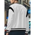 thumbnail image 4 of Dagugfen Jackets for Men Button down Loose Streetwear Casual Comfy Travel Cardigan Jacket Solid Color, 4 of 5