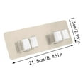thumbnail image 2 of XIANXIAN Mop Broom Holder No Drill Stainless Steel, Mop Broom Organizer Wall Mounted Heavy Duty with Hooks Hanger, Storage Rack Self Adhesive 2PC for Bathroom, Kitchen, Office, 2 of 5