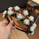 thumbnail image 3 of Bandas de doble capa, diademas con Clip, diadema trenzada de plástico a la moda, tocado Punk nuevo tejido para mujer, accesorios para el cabello con perlas, 3 of 5