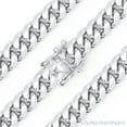 thumbnail image 1 of 8.3mm Miami Cuban / Curb Link Italian Chain Necklace in .925 Sterling Silver w/ Rhodium, 1 of 2