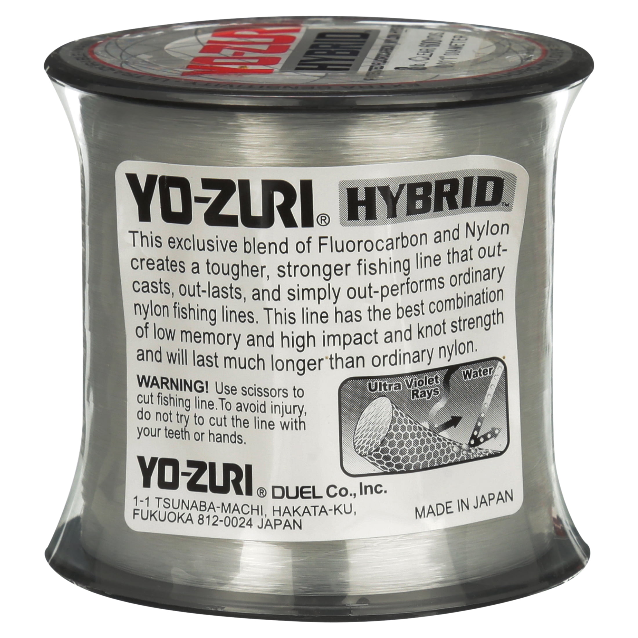 Yo-Zuri Hybrid Line, 8lb, 600yd, Clear 
