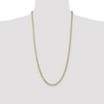thumbnail image 5 of Auriga Fine Jewelry 10K Yellow Gold 3.8 mm Open Concave Curb Chain Necklace for Men's 28", 5 of 6