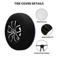 thumbnail image 2 of Susaid butterflies and flowers Print Tire Covers,Waterproof Anti-UV Snow Sun Rain Tire Covers for RV,Truck, SUV, Trailer, Camper-17 inch, 2 of 6
