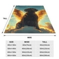 thumbnail image 3 of Vsdgher Golden Cloud Winged Dog Ultra-Soft Micro flannel Blanket Throw Blankets for Couch Sofa, Bed (4 sizes)-60"x50", 3 of 7