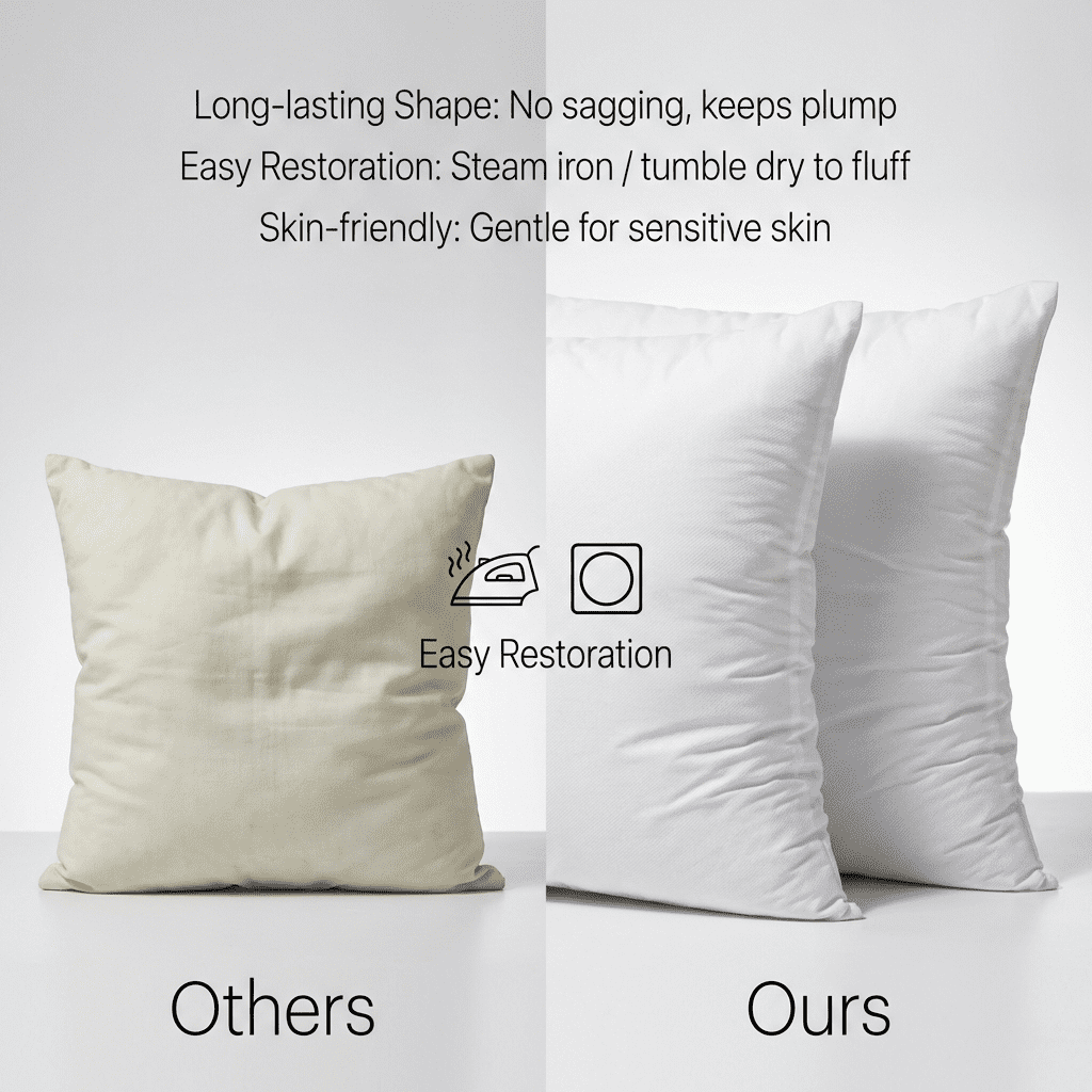 Phantoscope Hypoallergenic 18x18 Pillow Inserts 4 Pack, Square Firm Bulk Cushion Set for Sofa Couch
