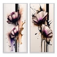 thumbnail image 2 of Designart "Pink Daisy on Abstract Fusion I" Daisy Framed Wall Art Set Of 2 - Pink Floral Framed Canvas Set For Living Room Decor, 2 of 7