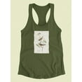 thumbnail image 3 of White-Throated Sparrow Racerback Tank Women -John James Audubon Designs, Female x-Large, 3 of 4