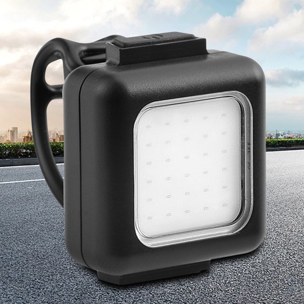 Lámpara de advertencia de seguridad de 4 modos con lámpara COB luz trasera de bicicleta recargable por USB