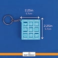 thumbnail image 5 of SandT Collection Tic Tac Toe Metal Keychain Keyring Holder Backpack Charm - Blue, 5 of 5