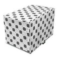 thumbnail image 1 of Abstract Dog Crate Cover, Monochrome Illustration of Celtic Like Knots on a Plain Background, Easy to Use Pet Kennel Cover Small Dogs Puppies Kittens, 7 Sizes, Charcoal Grey and White, by Ambesonne, 1 of 6