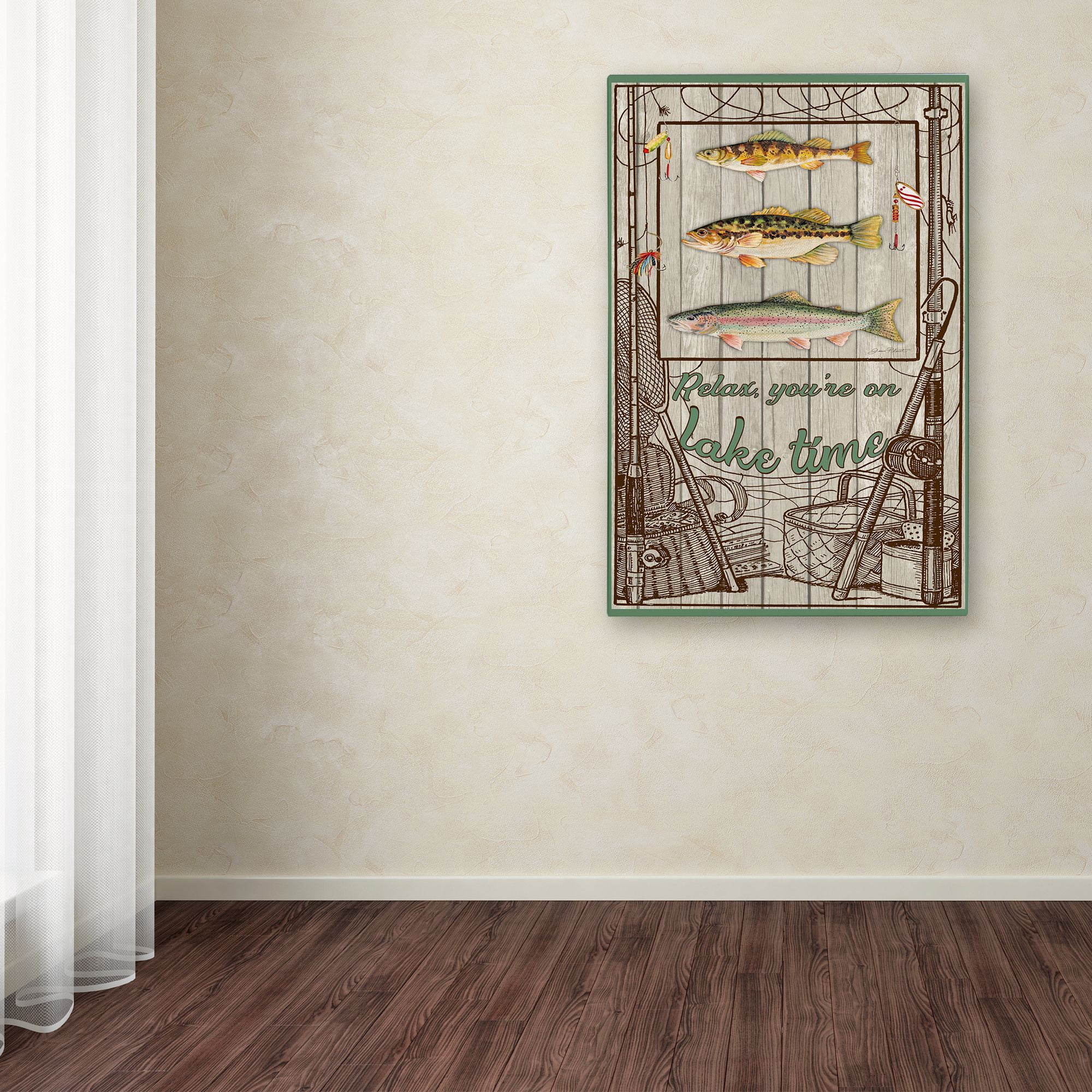 Trademark Fine Art 'Wilderness Lodge 21' Canvas Art by Jean Plout