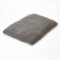 thumbnail image 4 of Gray 2' x 3' Lux Faux Fur Rectangle Pet Bed, 4 of 5