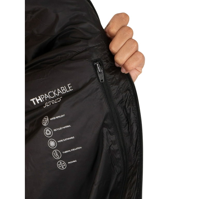 Tommy Black Packable Circular Core Jacket, Hilfiger
