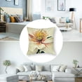 thumbnail image 5 of nygtbtfer  Peony Flower Throw Pillow  Red and White Floral Decorative Pillow Cases Polyester Linen Cushion Covers for Sofa Couch Bedroom Home Decor Set of 2 White, 5 of 7