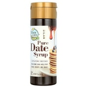 Heaven & Earth 100% Pure Organic Silan Date Syrup 12oz  Date Honey  Squeeze Bottle  Natural Honey or Maple Syrup Alternative  Low Glycemic Index, Great Sugar Replacement  Kosher