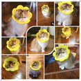 thumbnail image 3 of Pet Protective Recovery Collar Adjustable Sunflower Shape Cat Cone Collar, Cute Soft Cone After Surgery Neck Collar, 3 of 3