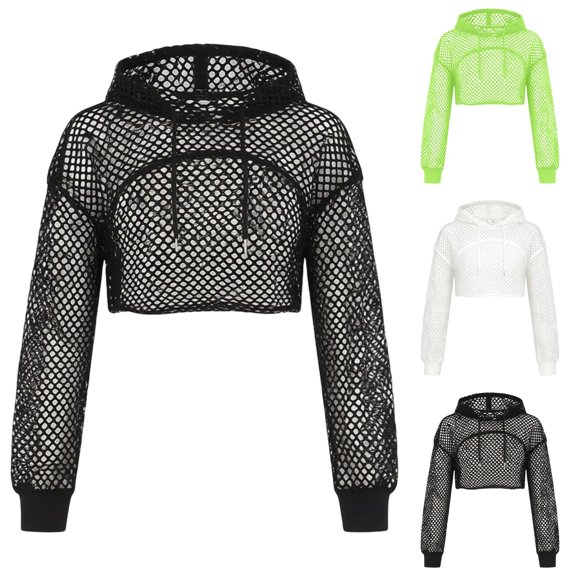 Ladies Mesh Cover Up With Sun Lightweight Sheer Hooded Beach Overlay For Breathable Casual Swimwear