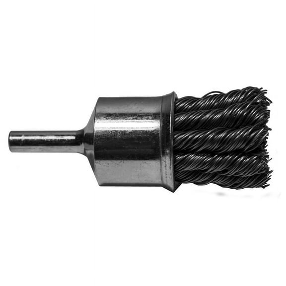 Century Drill & Tool 76202 Coarse Knotted Wire End Brush, 1"  Removes Rust, Paint, Weld Spatter, Ideal for Recessed Areas, Pipes, and Spot Cleaning