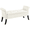 Fresh White, variant on Yaheetech Modern Fabric Tufted Storage Bench Cushioned Ottoman Bench with Rolled Arms, Fresh White