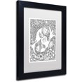 thumbnail image 2 of Trademark Fine Art 'Fish' Canvas Art by KCDoodleArt White Matte, Black Frame, 2 of 4