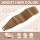 thumbnail image 2 of Extensiones de pelo YNSNR Tawny Brown 45 cm, 20 unidades, Remy, 2 of 6