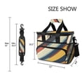thumbnail image 3 of FORMRS Insulated Cooler Bag 24 Cans Capacity Soft Leakproof Lunch Box with Side Pockets, Retro Colorful Stripes, 3 of 7