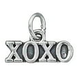thumbnail image 1 of Sterling Silver 16" 1mm Box Chain XOXO Hugs Kisses Pendant Necklace, 1 of 2