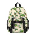 thumbnail image 3 of Tractor and Harvesters Cream Pattern Backpack for School, Cute School Bag with Adjustable Shoulder Straps and Padded Back, 15"x11.42"x5.5", 3 of 5
