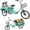 Green, variant on DEYGIA Adult Tricycle, 20 Inch 3-Wheel Bikes Carrying Passengers and Cargo, Trike for Adults with Front Baskets for Women, Seniors, Men, Low Step-Through Cruiser Bike for Cycling, Outing, Picnic