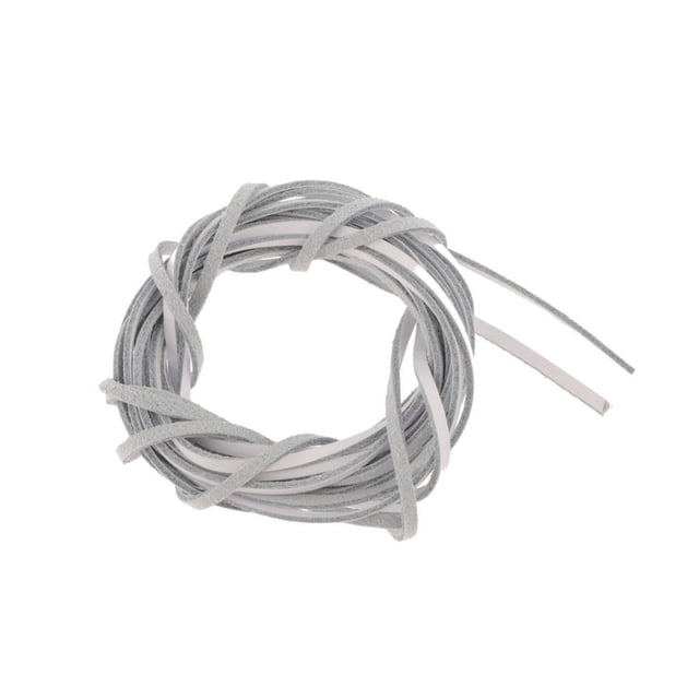 Cordón de cuero sintético Macarena 3 mm de ancho para manualidades blanco