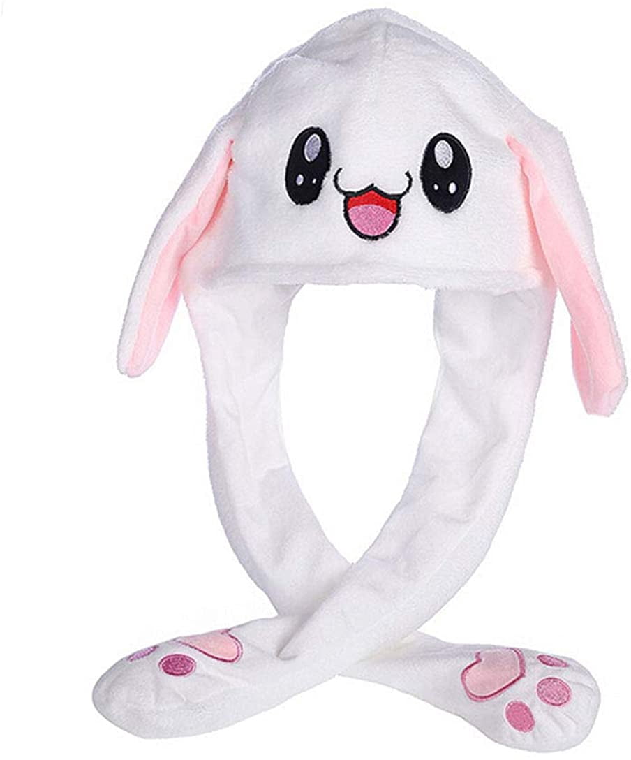 Funny Plush Bunny Hat Idols Moving 