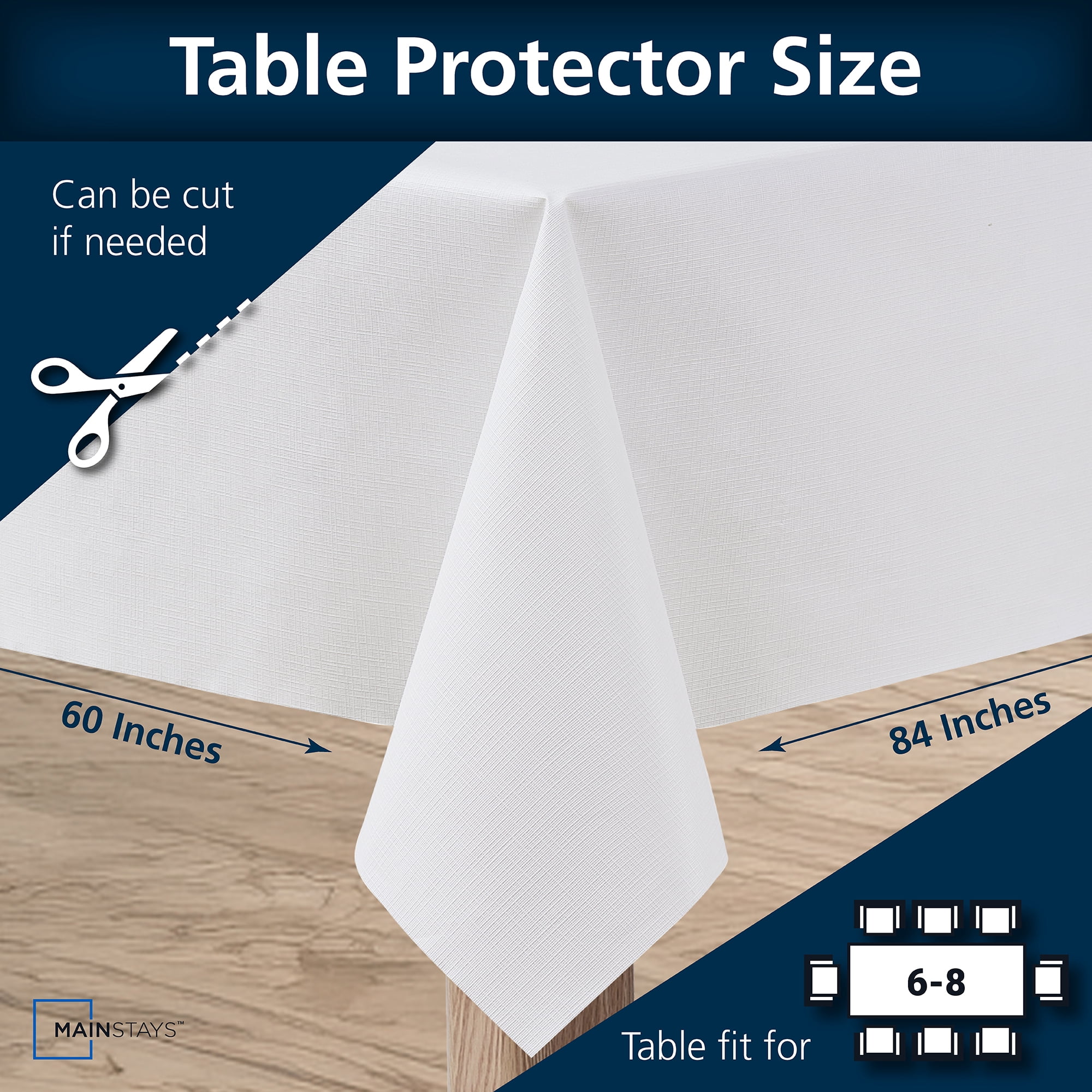 Mainstays PEVA Table Pad 60X84\"