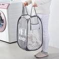 thumbnail image 1 of Foldable Laundry Basket, Laundry Storage Basket, Storage Basket, Bucket, Round Storage, Compatible for Home Organiser, Children's Room, 1 of 6