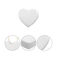 thumbnail image 3 of Adorno en forma de corazón de cerámica PYD Life de 3 pulgadas, 25 unidades con cadena dorada, 3 of 6