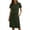 Army Green, variant on Womens One-Piece Skirt Crew Neck Short Sleeve Skirts Elastic Waist High Waisted Skirts Lace-Up Split Skirts Casual Beach Vacation Outfits Belted Bussiness Sundresses