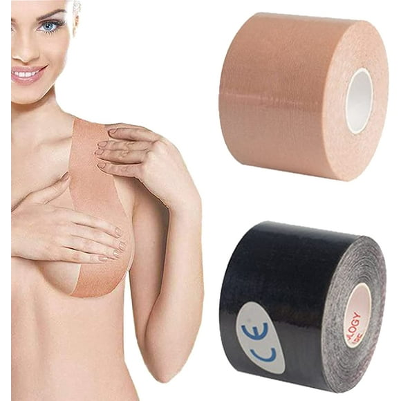 Invisible Breast Bra Body Tape Adhesive Bra Adhesive Bra Women Invisible Backless Bra Strapless Chest And Breast Nipple Covers(2 Pieces)