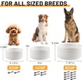 thumbnail image 3 of Non-Slip Ceramic Dog Bowls,6" Dog Food and Water Bowl Set with Silicone Base, 32oz/4cups Weighted Flip-Proof Pet Feeding Bowl for Medium Dogs (Medium,White), 3 of 4
